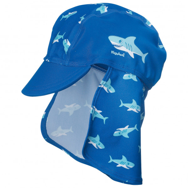 Playshoes - Kid's UV-Schutz Mütze Hai - Cap Gr 49 cm;51 cm blau von Playshoes