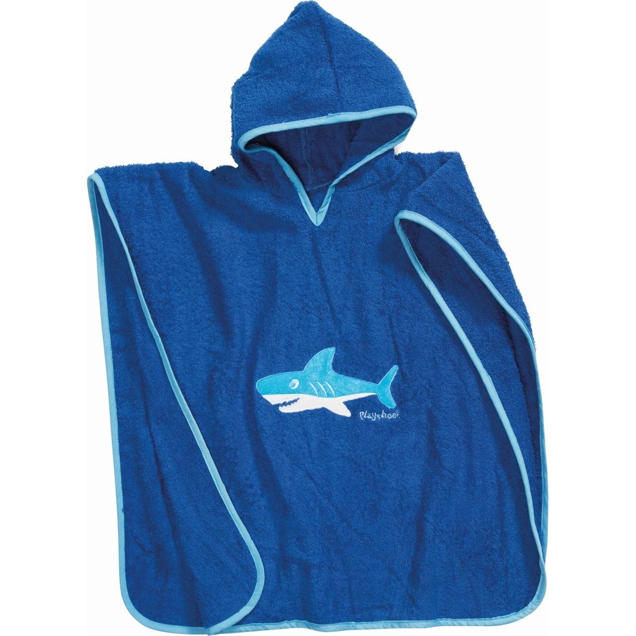 Poncho Großes Kind Payshoes Shark Jungen  L von Playshoes