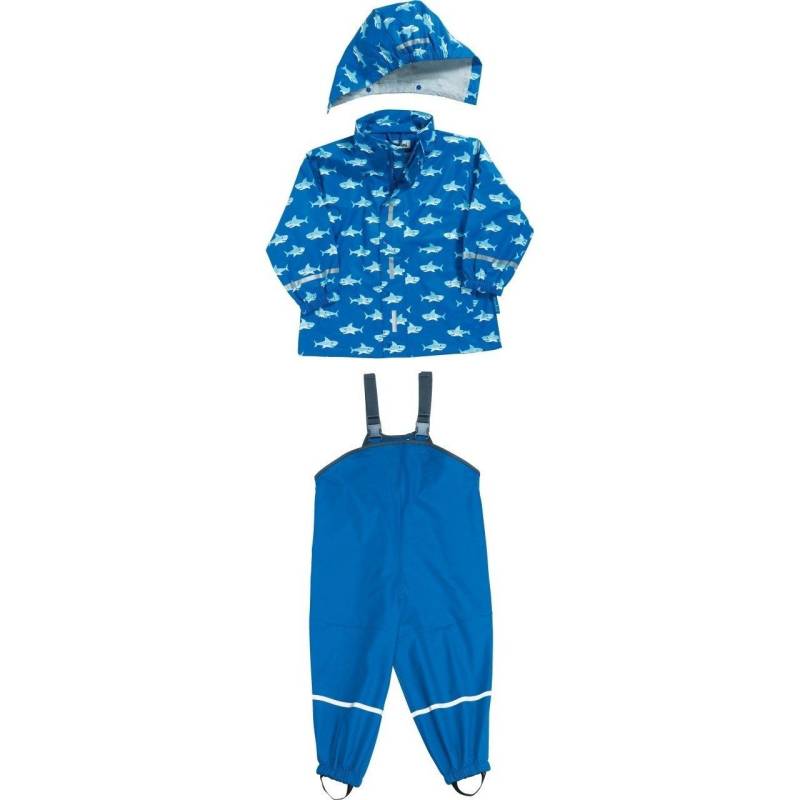 Wasserdichte Kinderjacke Sharks Allover Jungen  5-6A von Playshoes