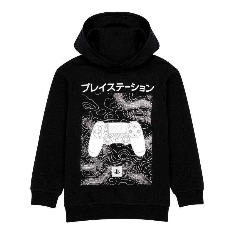 Playstation - Kapuzenpullover, 140, Schwarz von Playstation