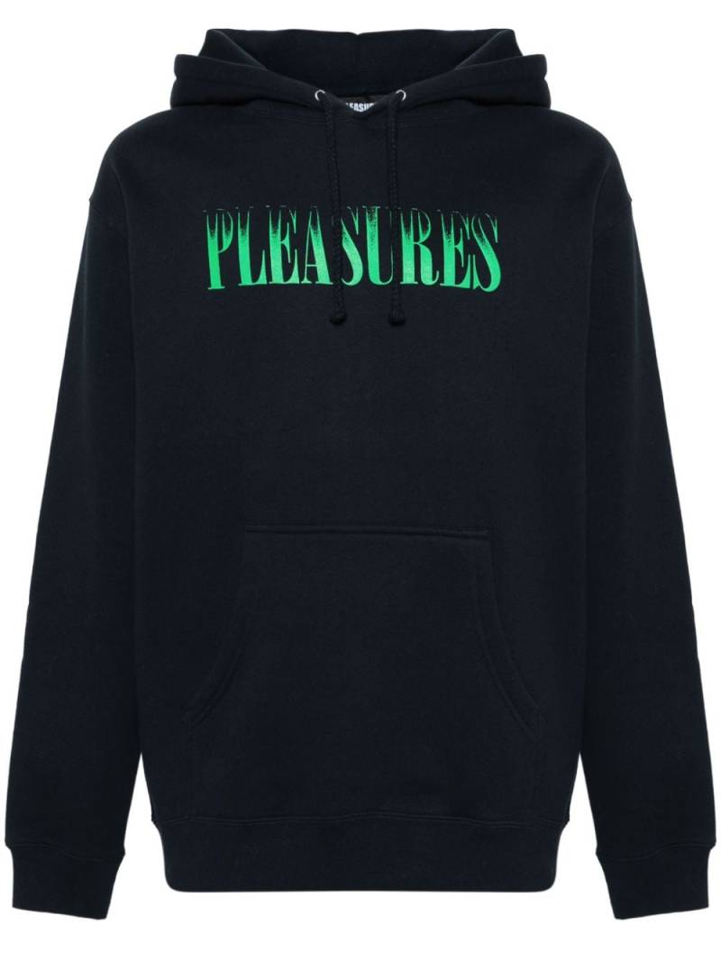 Pleasures Crumble cotton blend hoodie - Blue von Pleasures