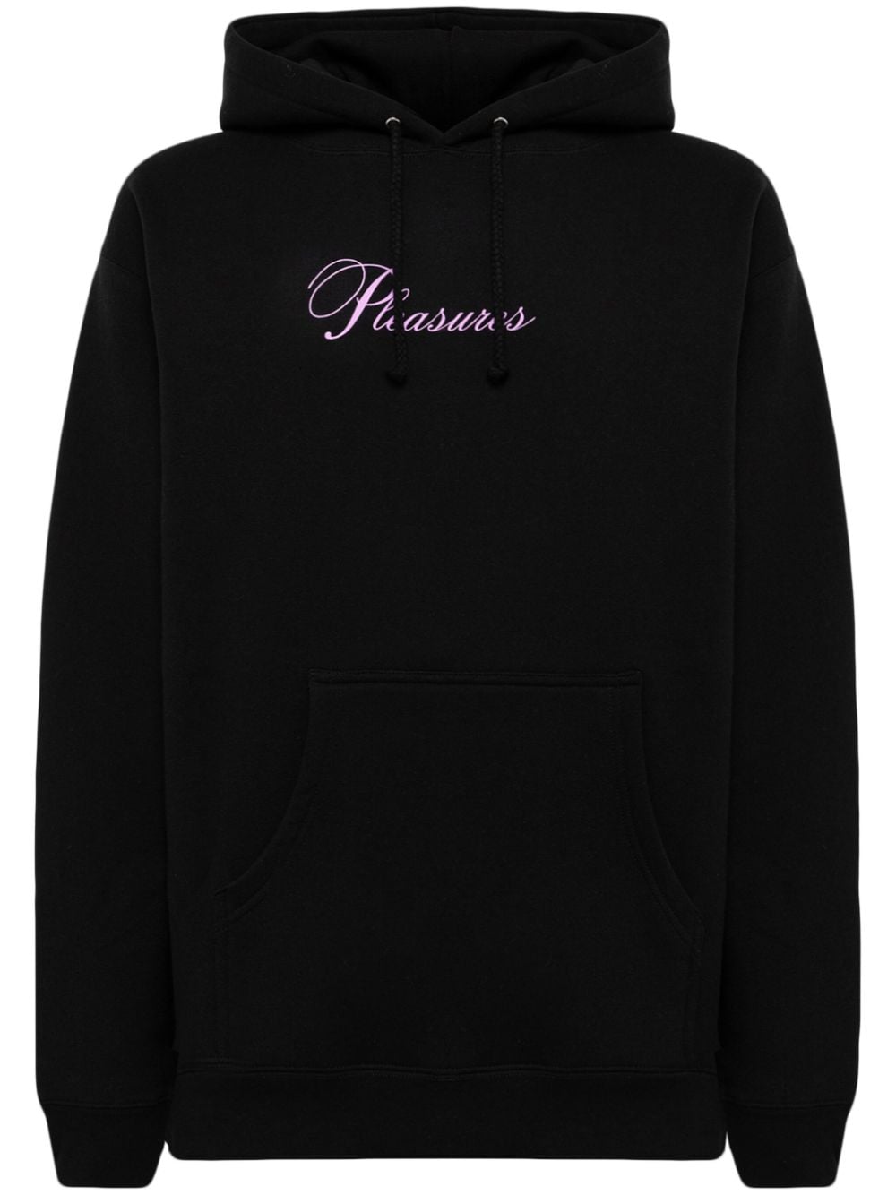 Pleasures Stack logo-print hoodie - Black von Pleasures