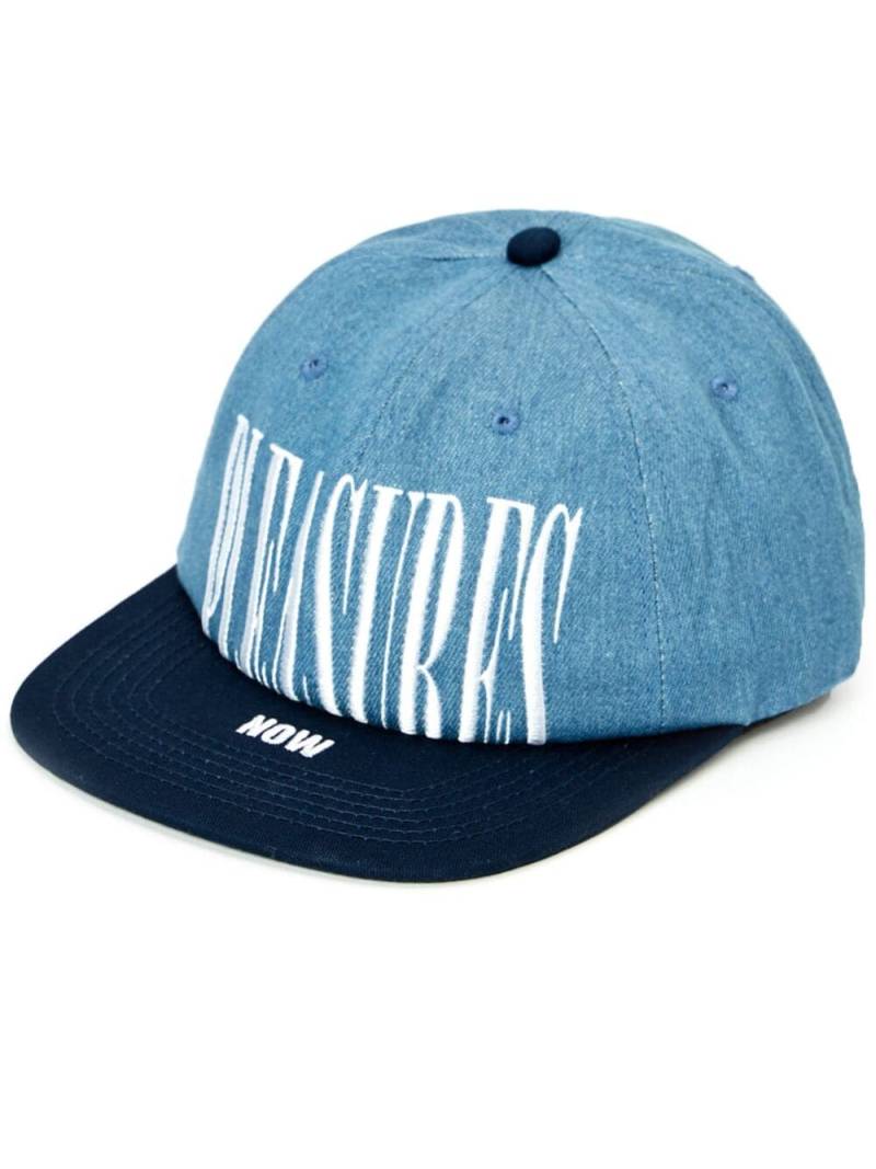 Pleasures embroidered-logo denim cap - Blue von Pleasures