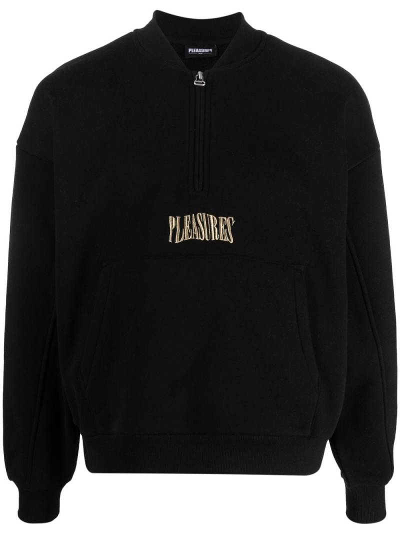 Pleasures logo-print sweatshirt - Black von Pleasures