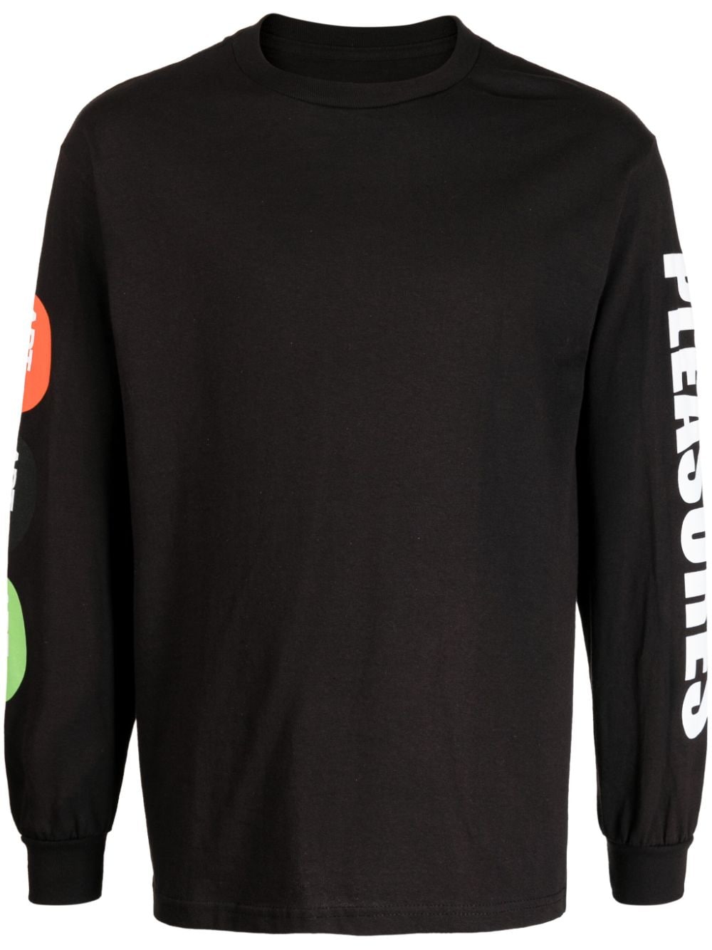 Pleasures long-sleeve cotton T-shirt - Black von Pleasures