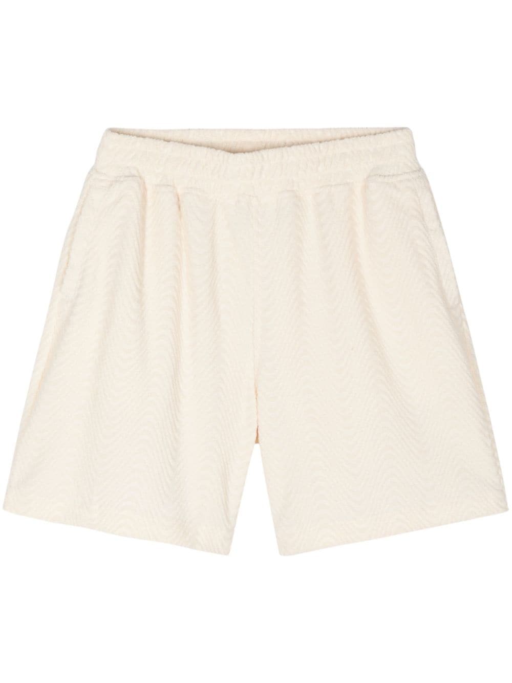 Pleasures wavy terry-cloth shorts - White von Pleasures