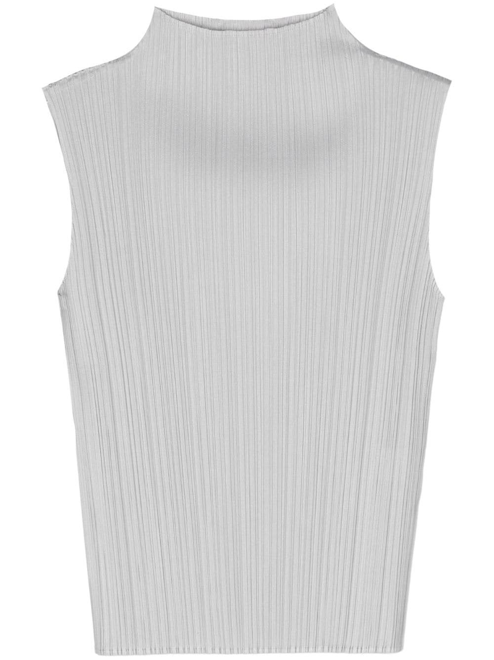 Pleats Please Issey Miyake 10 pleated tank top - Grey von Pleats Please Issey Miyake