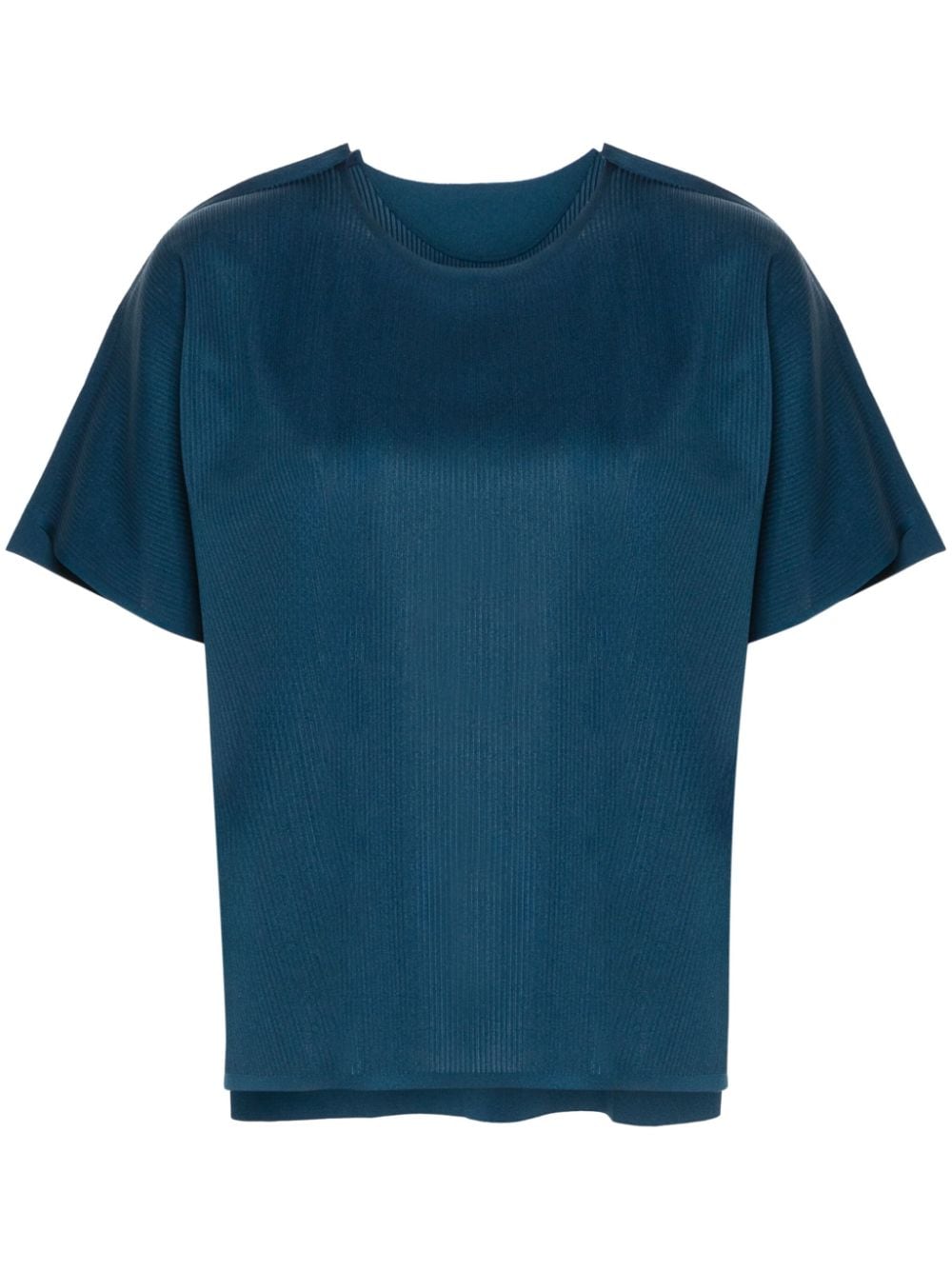 Pleats Please Issey Miyake A-Poc Form ribbed T-shirt - Blue von Pleats Please Issey Miyake