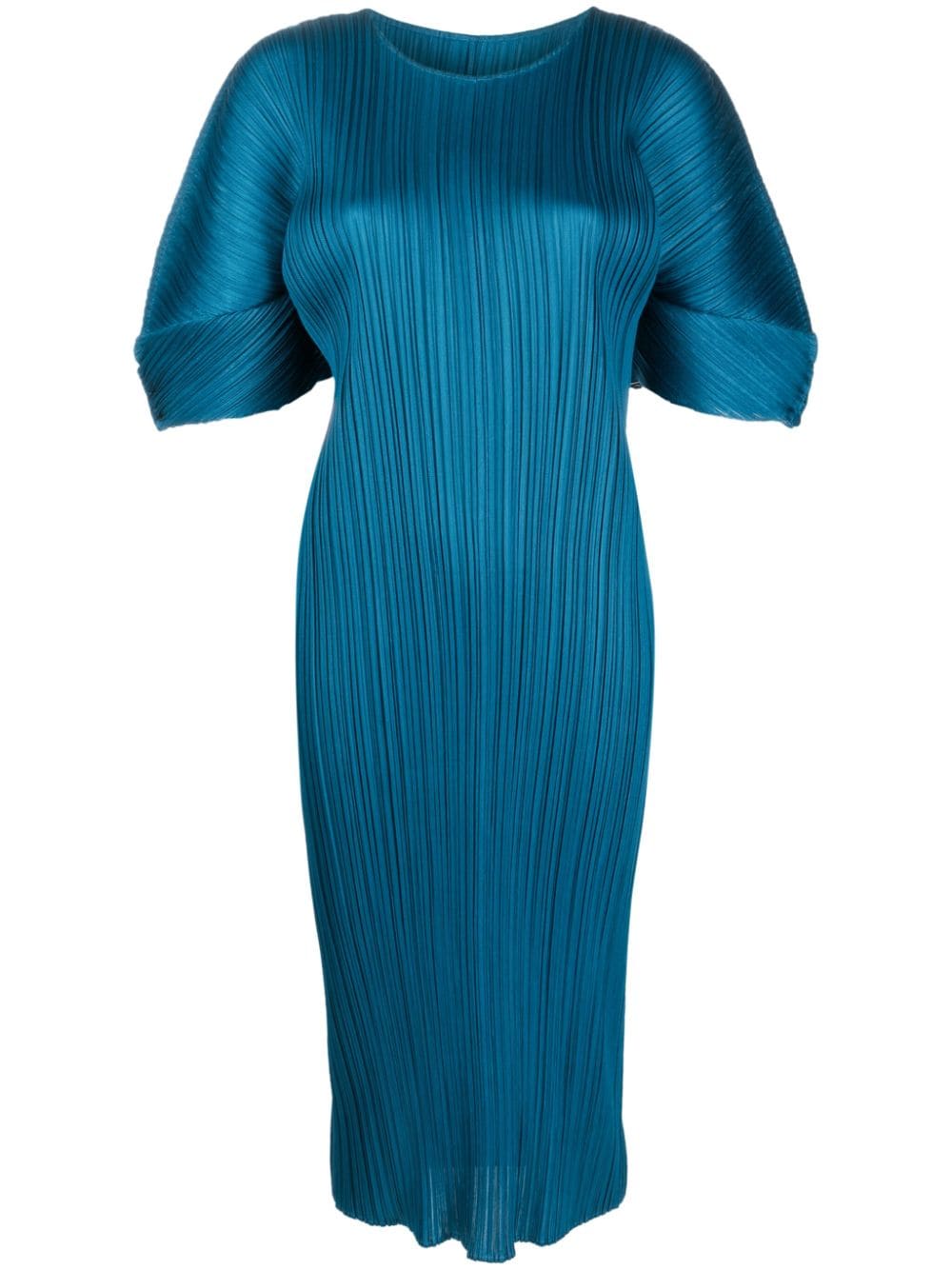 Pleats Please Issey Miyake August pleated midi dress - Blue von Pleats Please Issey Miyake