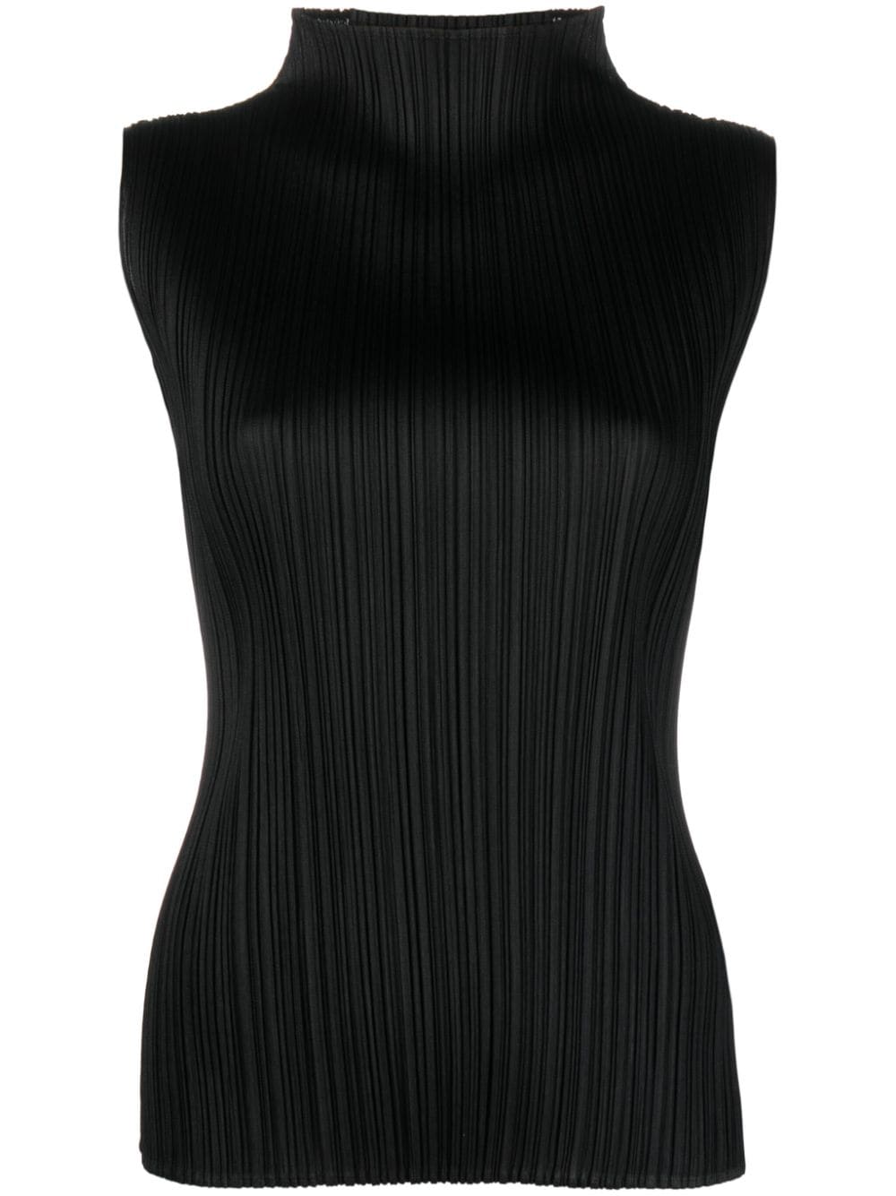 Pleats Please Issey Miyake Basics pleated sleeveless top - Black von Pleats Please Issey Miyake