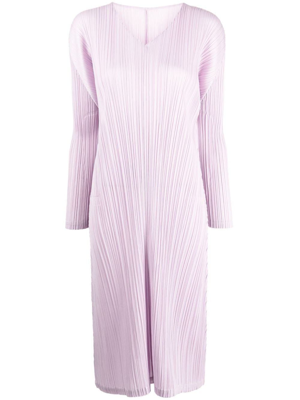 Pleats Please Issey Miyake December pleated midi dress - Purple von Pleats Please Issey Miyake