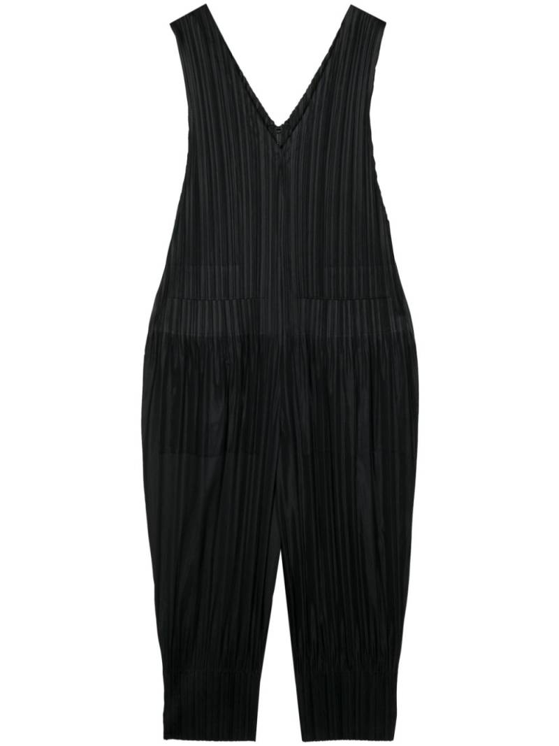 Pleats Please Issey Miyake Fluffy Basics plissé jumpsuit - Black von Pleats Please Issey Miyake