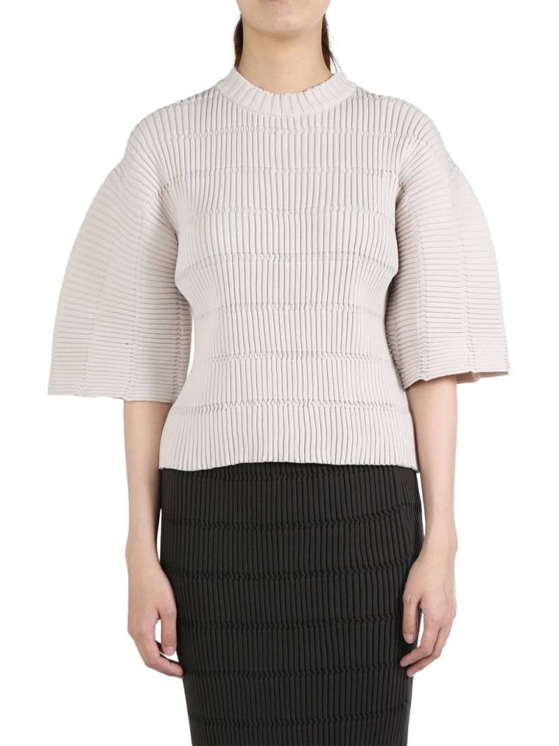 Pleats Please Issey Miyake Jiggly blouse - Neutrals von Pleats Please Issey Miyake