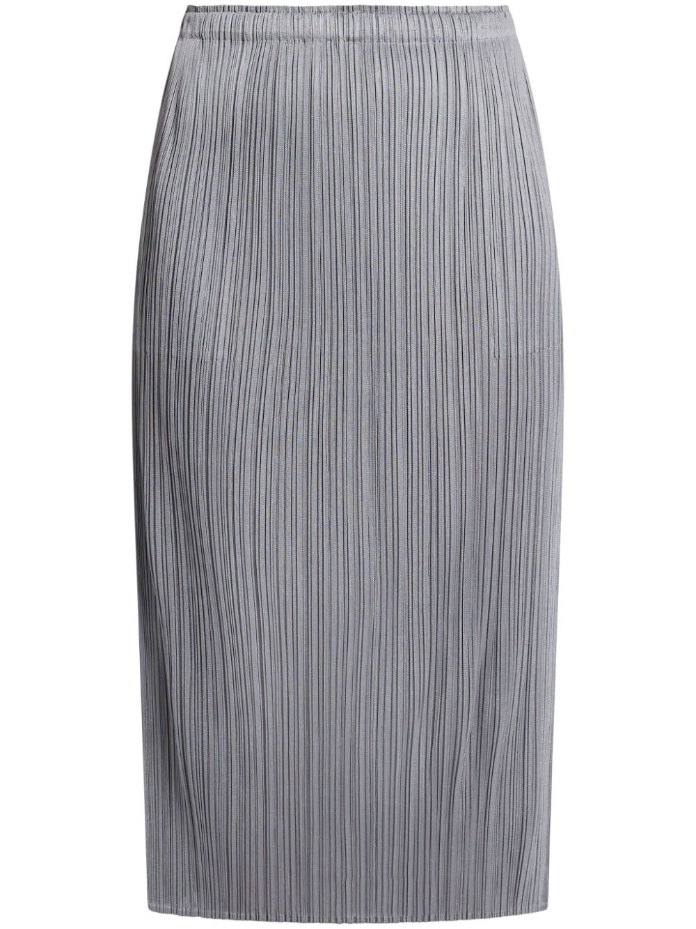 Pleats Please Issey Miyake June pleated midi skirt - Grey von Pleats Please Issey Miyake