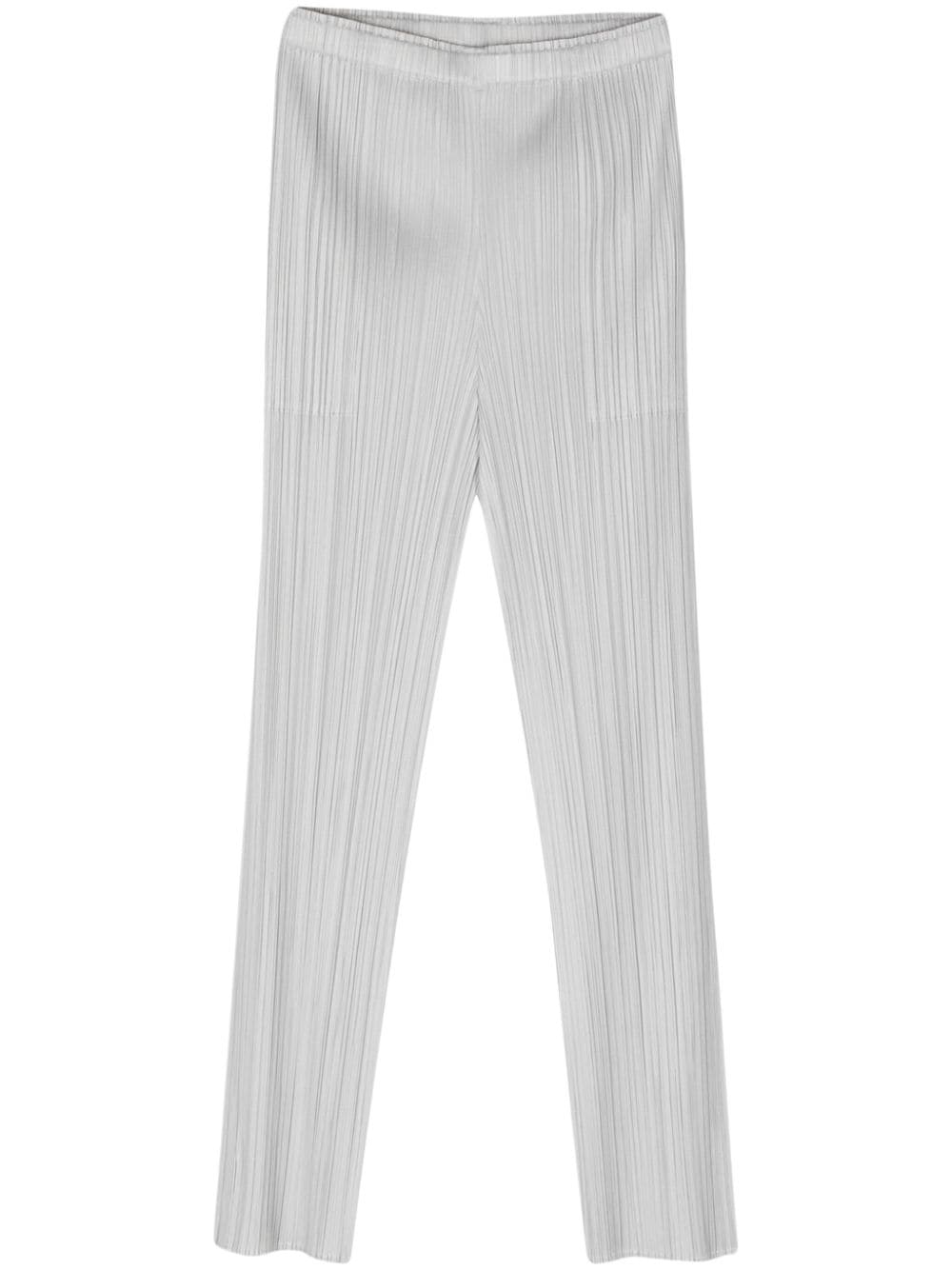 Pleats Please Issey Miyake MC March pleated trousers - Grey von Pleats Please Issey Miyake