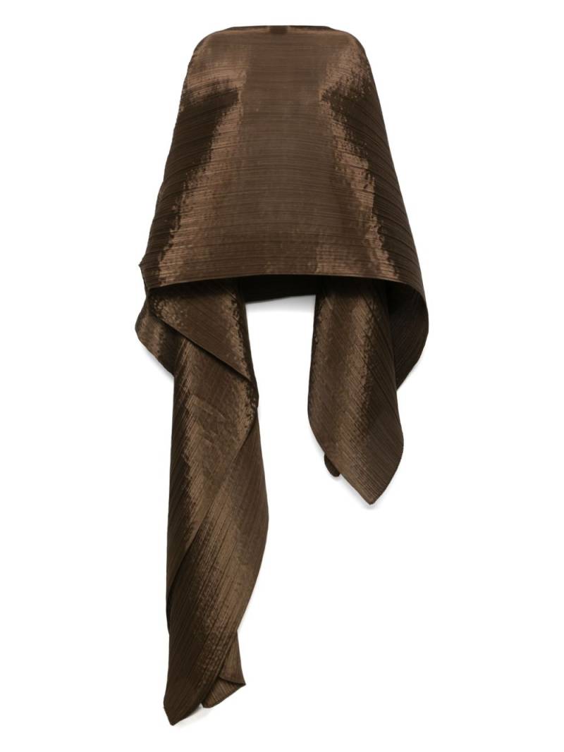 Pleats Please Issey Miyake Madame-T August scarf - Brown von Pleats Please Issey Miyake