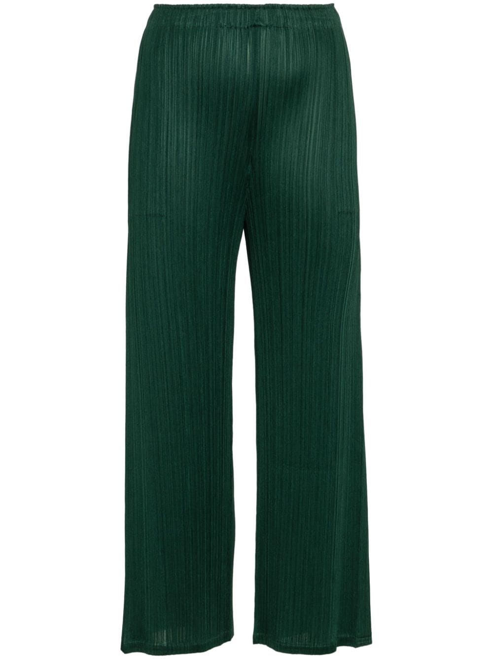 Pleats Please Issey Miyake March wide-leg cropped trousers - Green von Pleats Please Issey Miyake