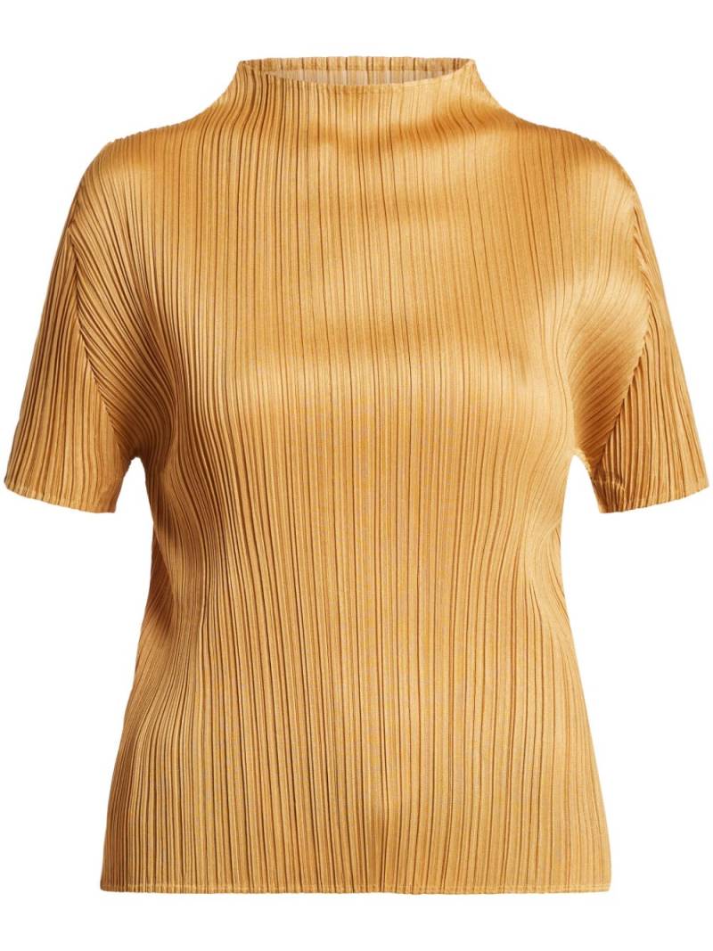 Pleats Please Issey Miyake May t-shirt - Orange von Pleats Please Issey Miyake