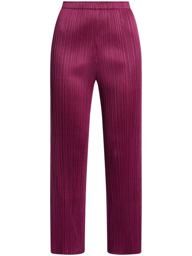 Pleats Please Issey Miyake May trousers - Purple von Pleats Please Issey Miyake