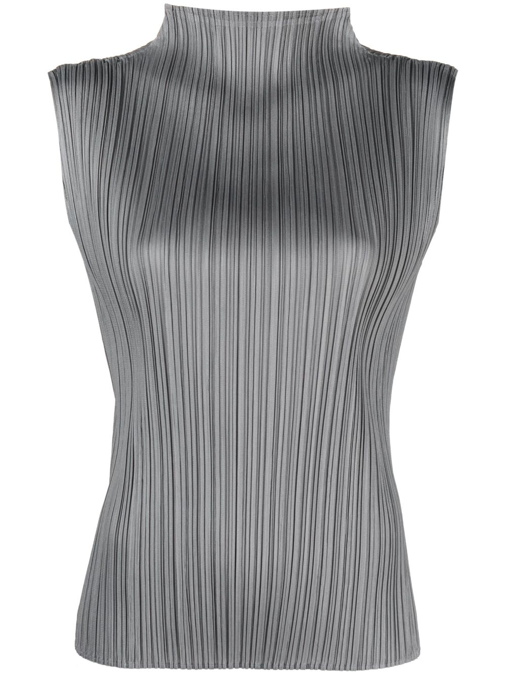 Pleats Please Issey Miyake Mellow pleated tank top - Grey von Pleats Please Issey Miyake