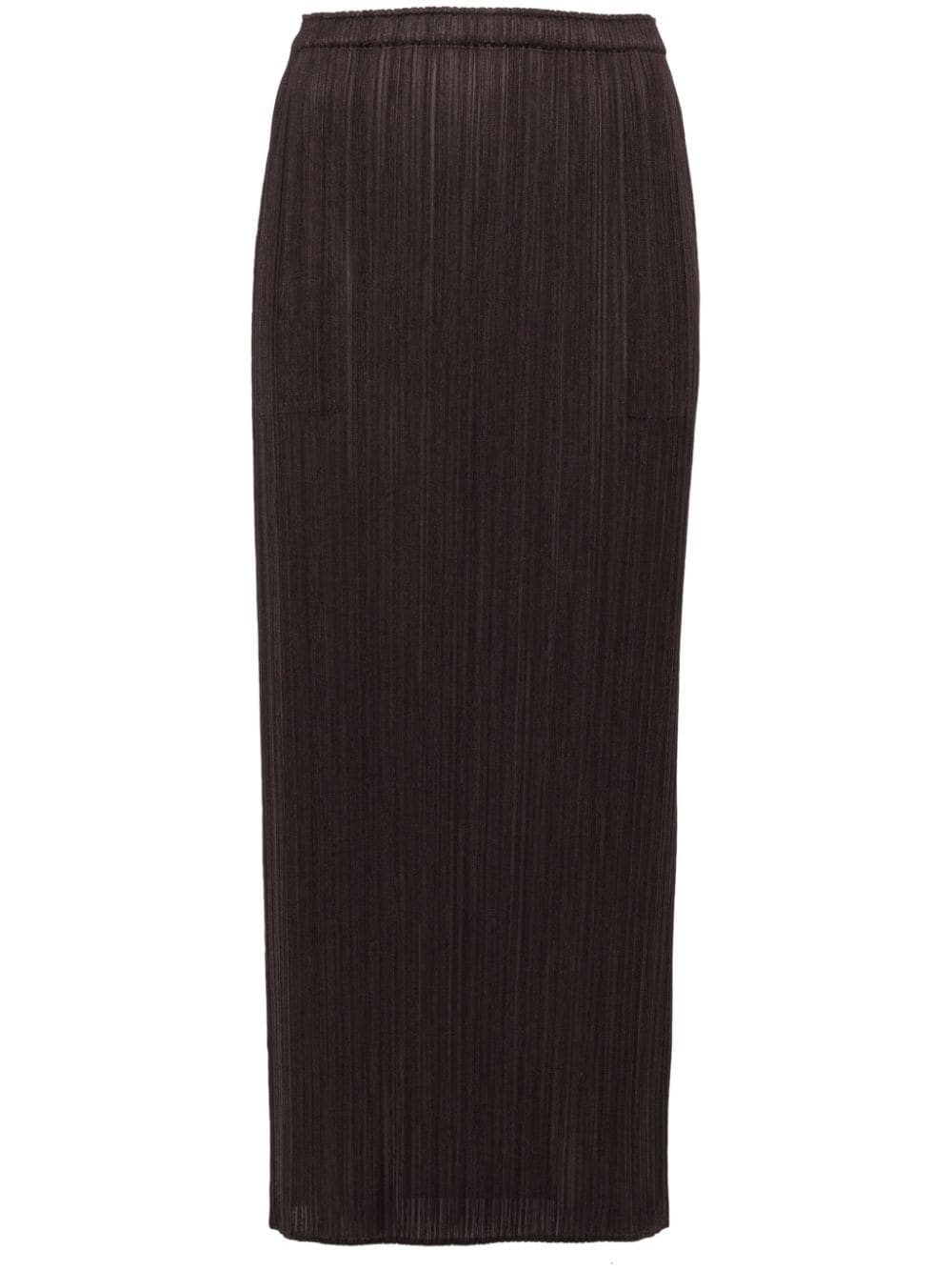 Pleats Please Issey Miyake Monthly Colors : April midi skirt - Black von Pleats Please Issey Miyake