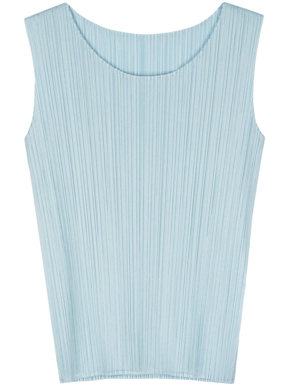 Pleats Please Issey Miyake Monthly Colors March tank top - Blue von Pleats Please Issey Miyake