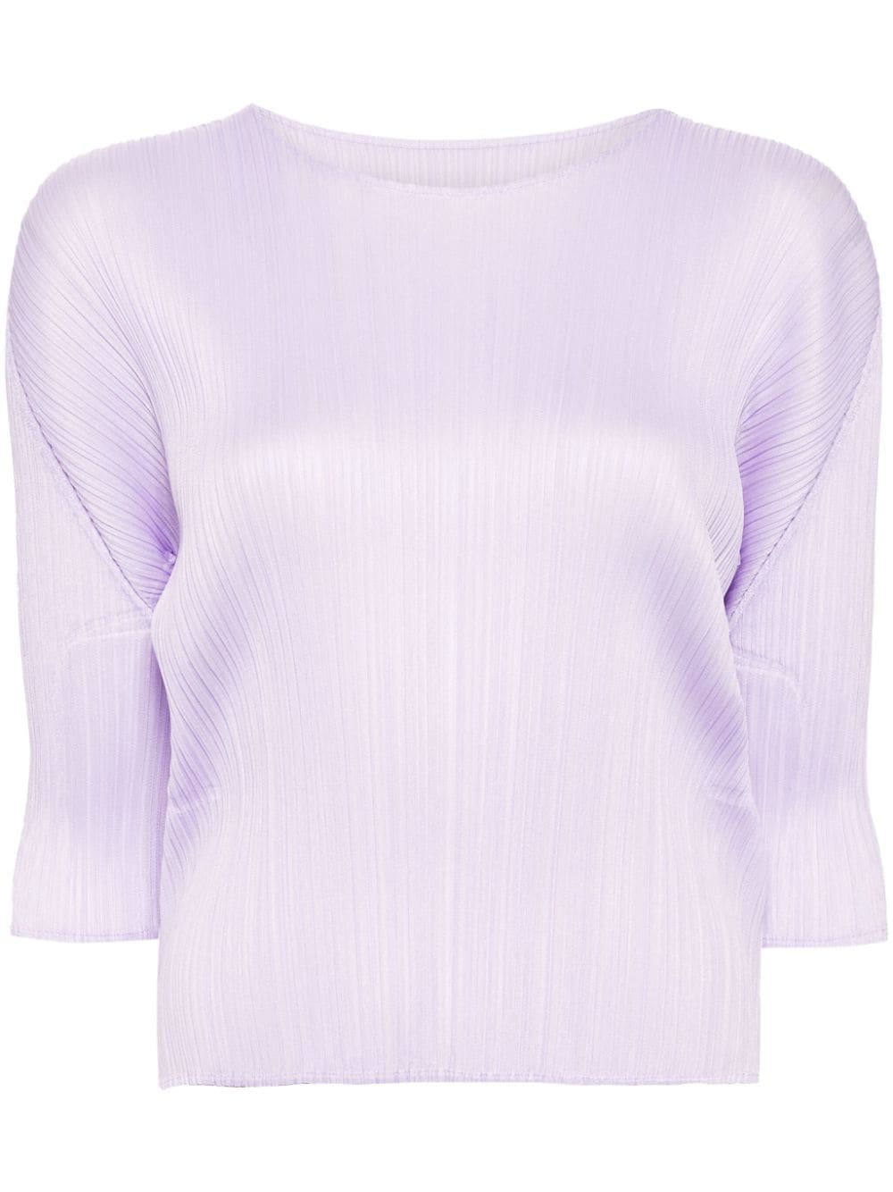 Pleats Please Issey Miyake Monthly Colors: April pleated T-shirt - Purple von Pleats Please Issey Miyake