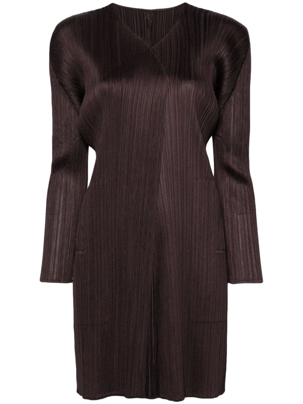 Pleats Please Issey Miyake Monthly Colors: April pleated coat - Black von Pleats Please Issey Miyake