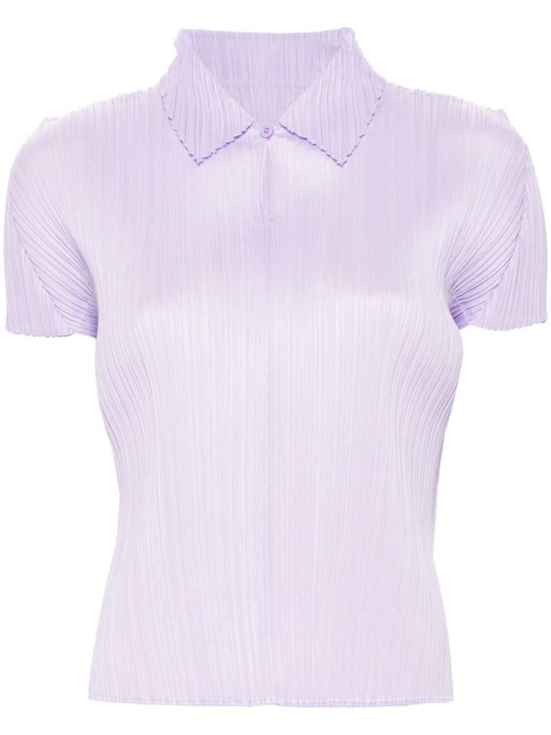 Pleats Please Issey Miyake Monthly Colors: April plissé top - Purple von Pleats Please Issey Miyake