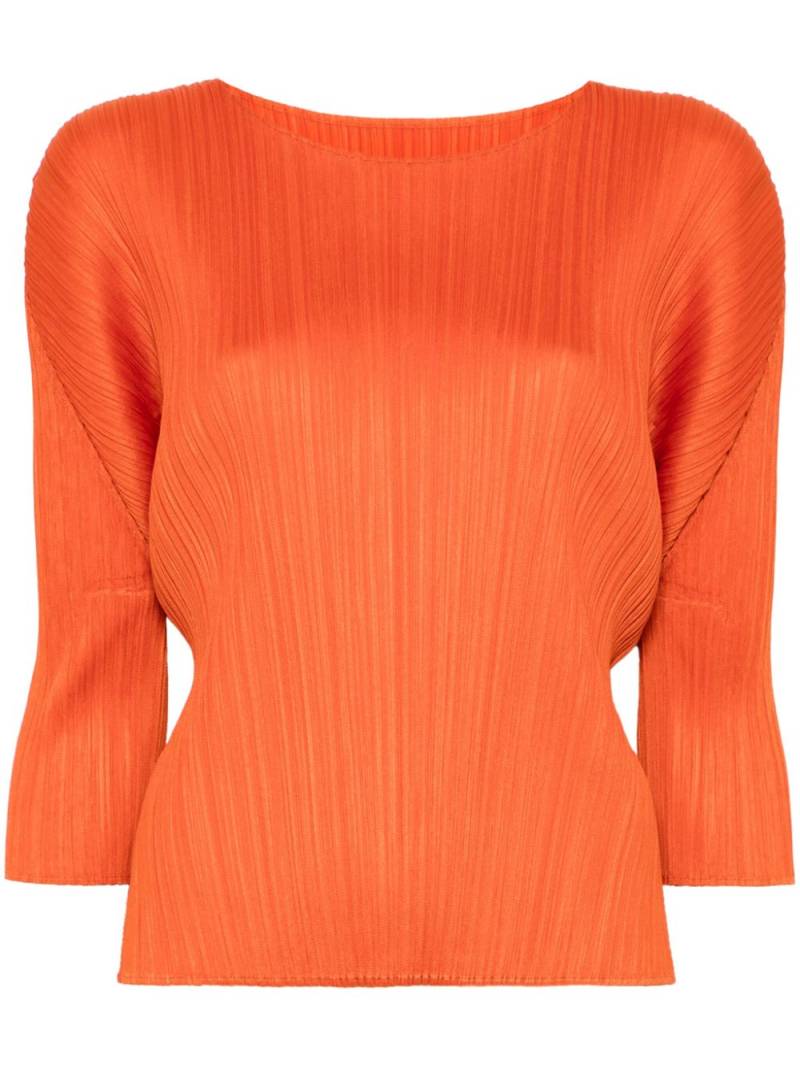 Pleats Please Issey Miyake Monthly Colors: July top - Orange von Pleats Please Issey Miyake