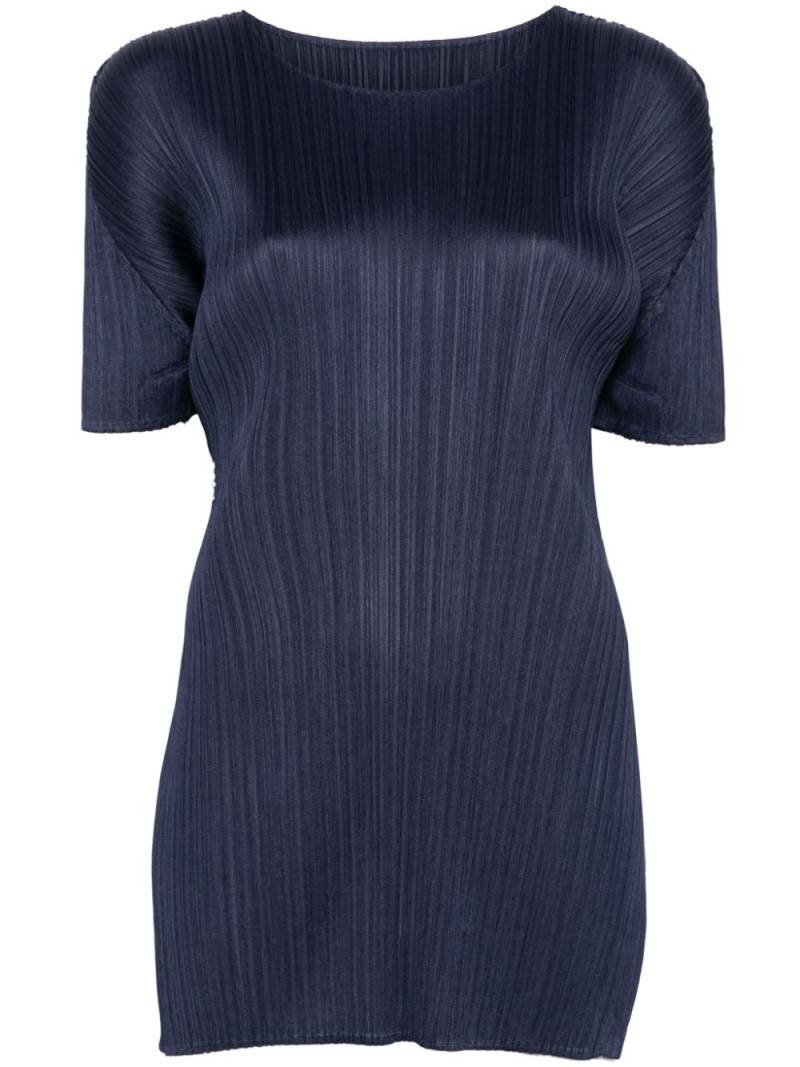 Pleats Please Issey Miyake Monthly Colors: June tunic top - Blue von Pleats Please Issey Miyake