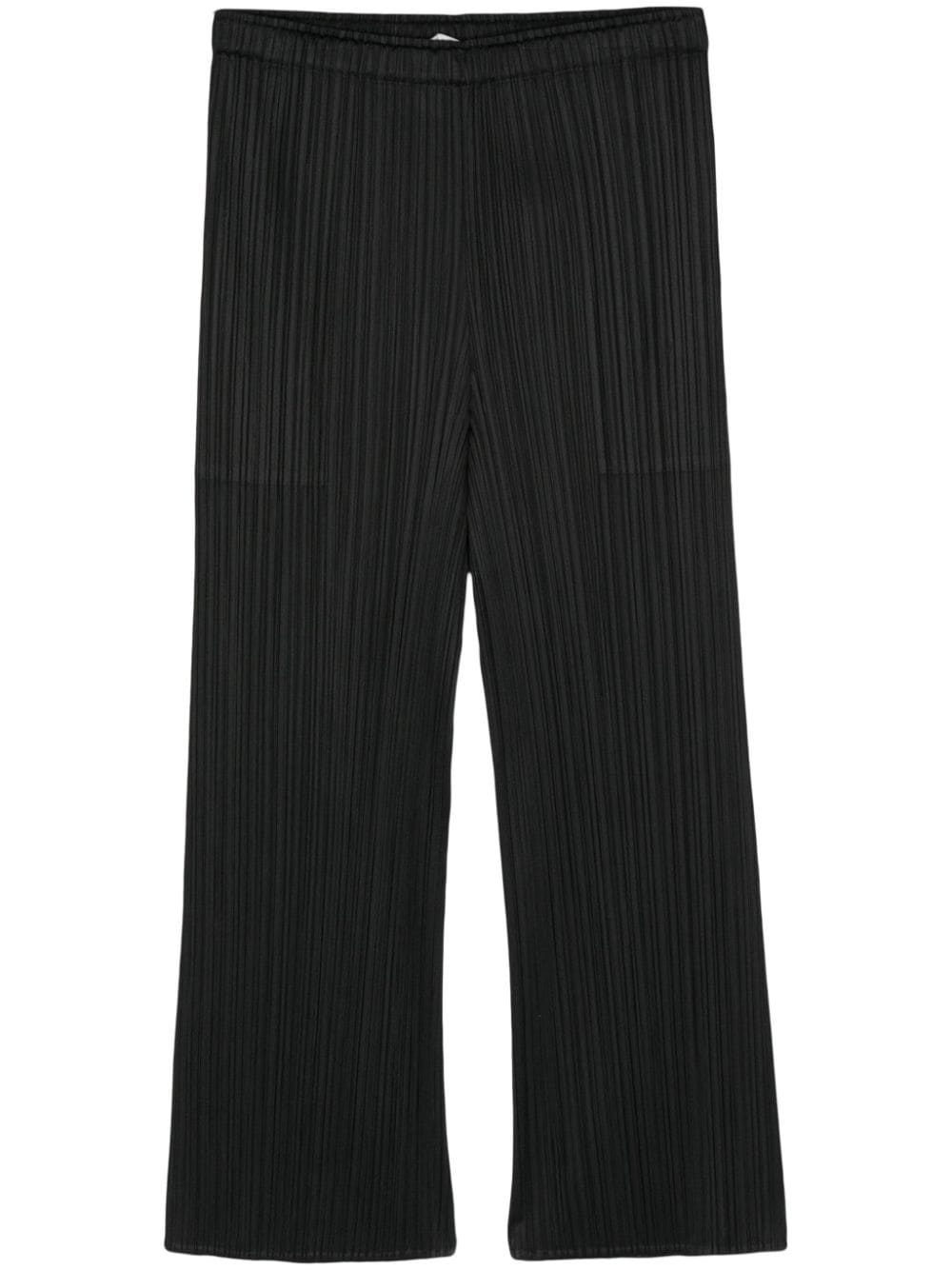 Pleats Please Issey Miyake New Colorful Basics 3 cropped trousers - Black von Pleats Please Issey Miyake