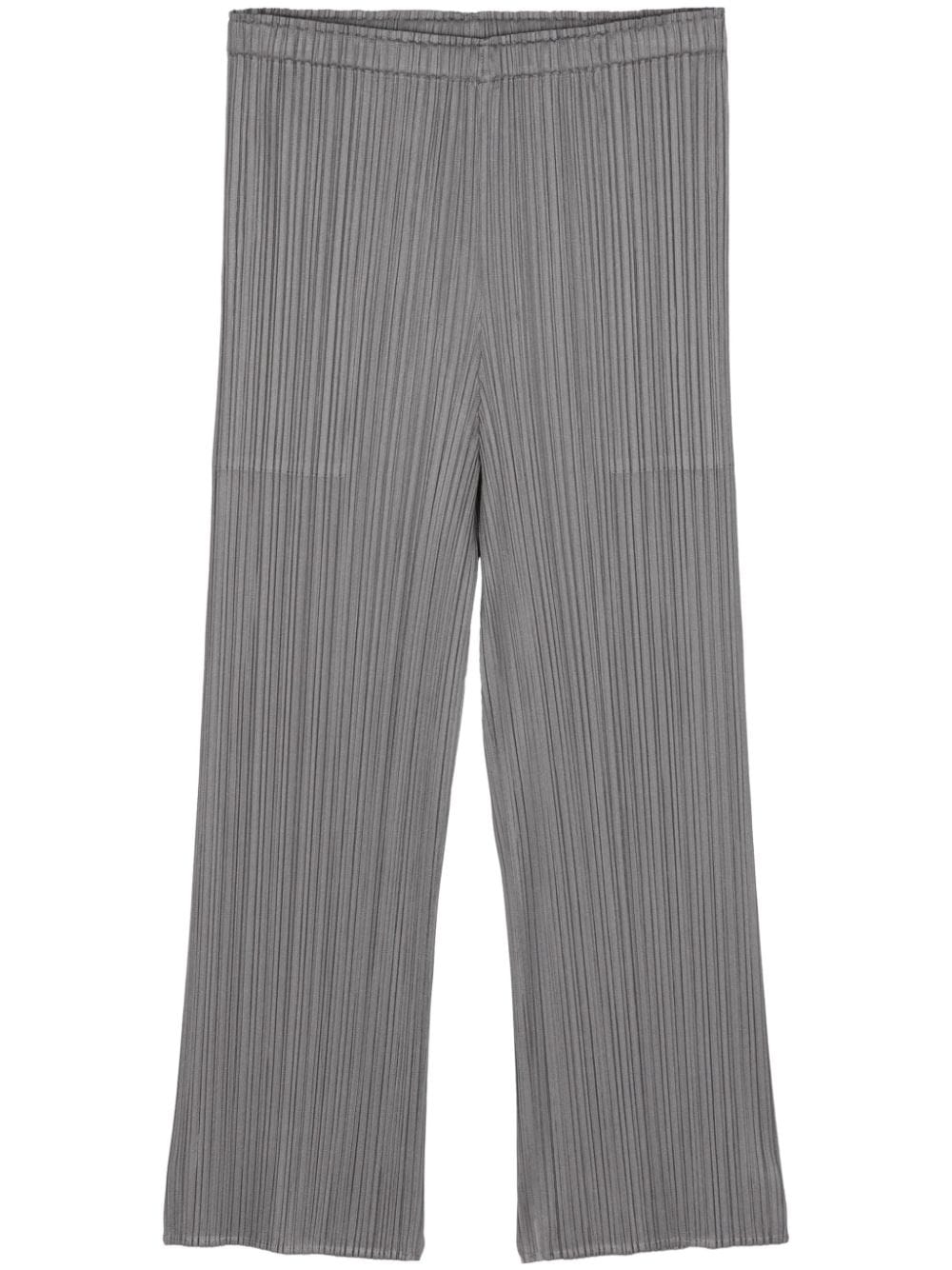 Pleats Please Issey Miyake New Colorful Basics 3 cropped trousers - Grey von Pleats Please Issey Miyake