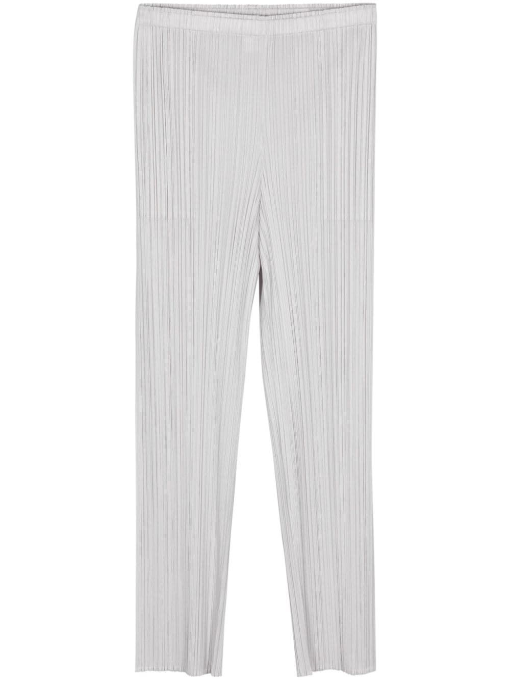 Pleats Please Issey Miyake New Colorful Basics 3 cropped trousers - Grey von Pleats Please Issey Miyake