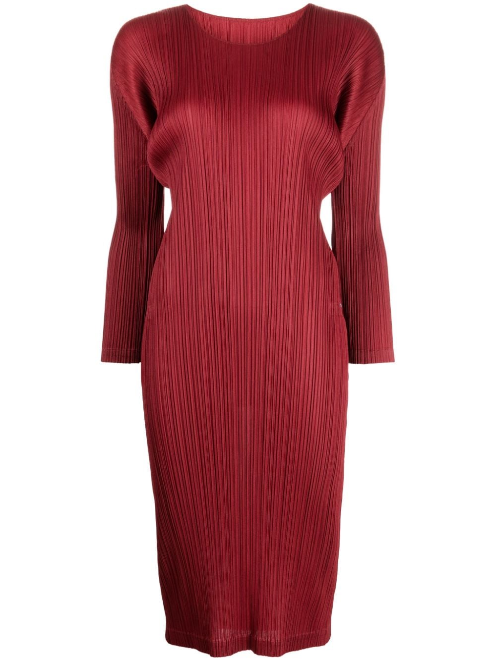 Pleats Please Issey Miyake November pleated dress - Red von Pleats Please Issey Miyake