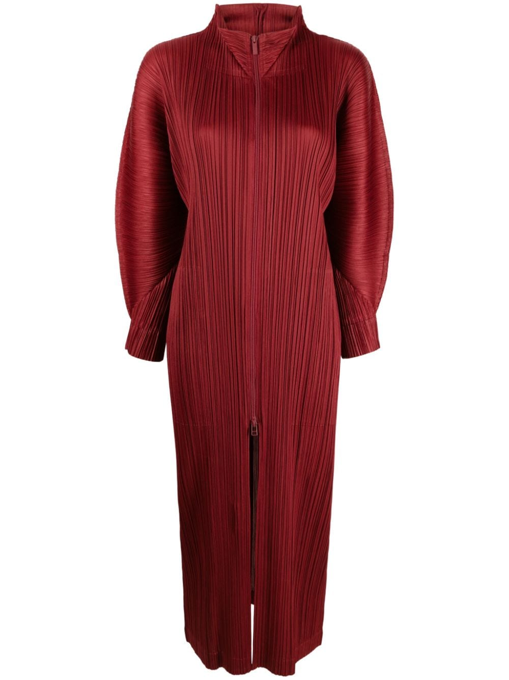 Pleats Please Issey Miyake November plissé midi dress - Red von Pleats Please Issey Miyake