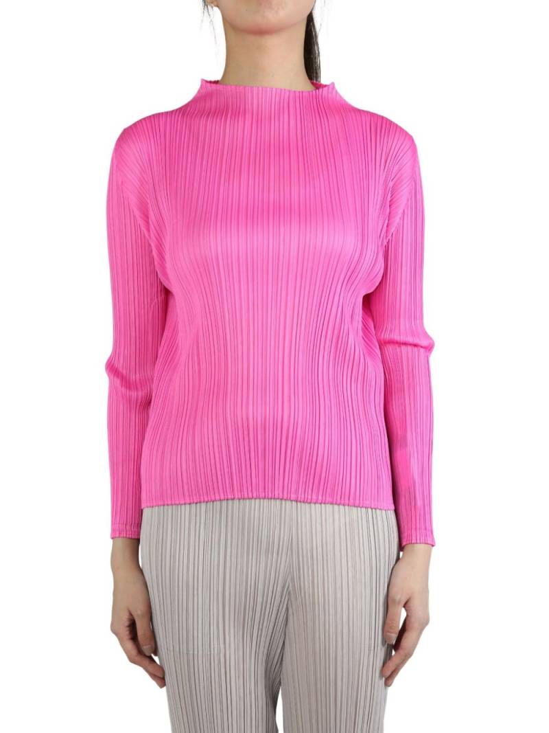 Pleats Please Issey Miyake October T-shirt - Pink von Pleats Please Issey Miyake