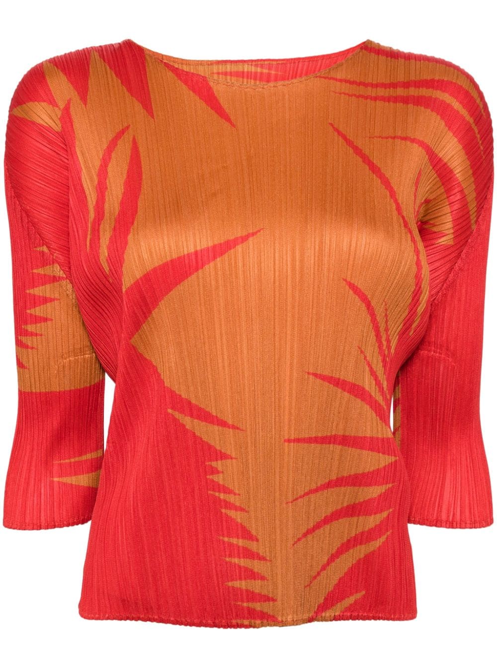 Pleats Please Issey Miyake PIQUANT pleated top - Red von Pleats Please Issey Miyake