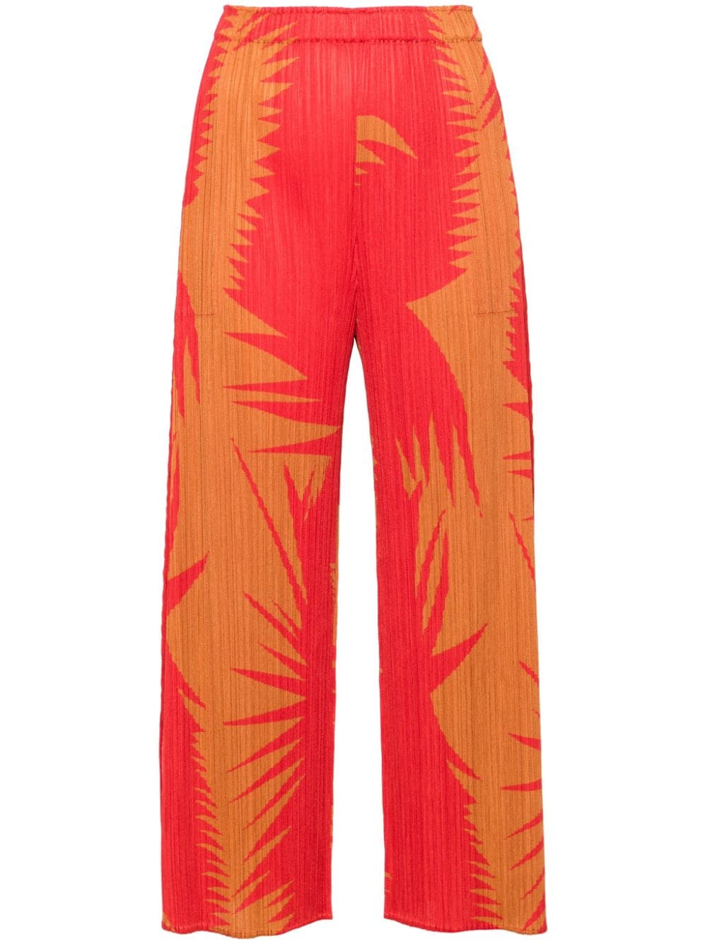 Pleats Please Issey Miyake Piquant cropped trousers - Red von Pleats Please Issey Miyake