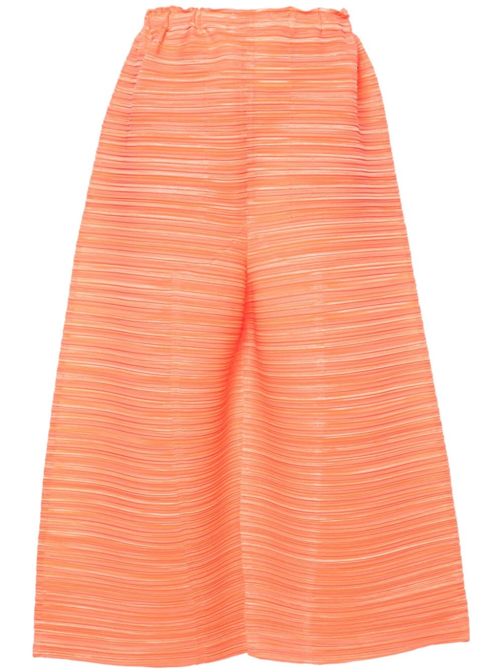 Pleats Please Issey Miyake Sheer Bounce cropped trousers - Orange von Pleats Please Issey Miyake