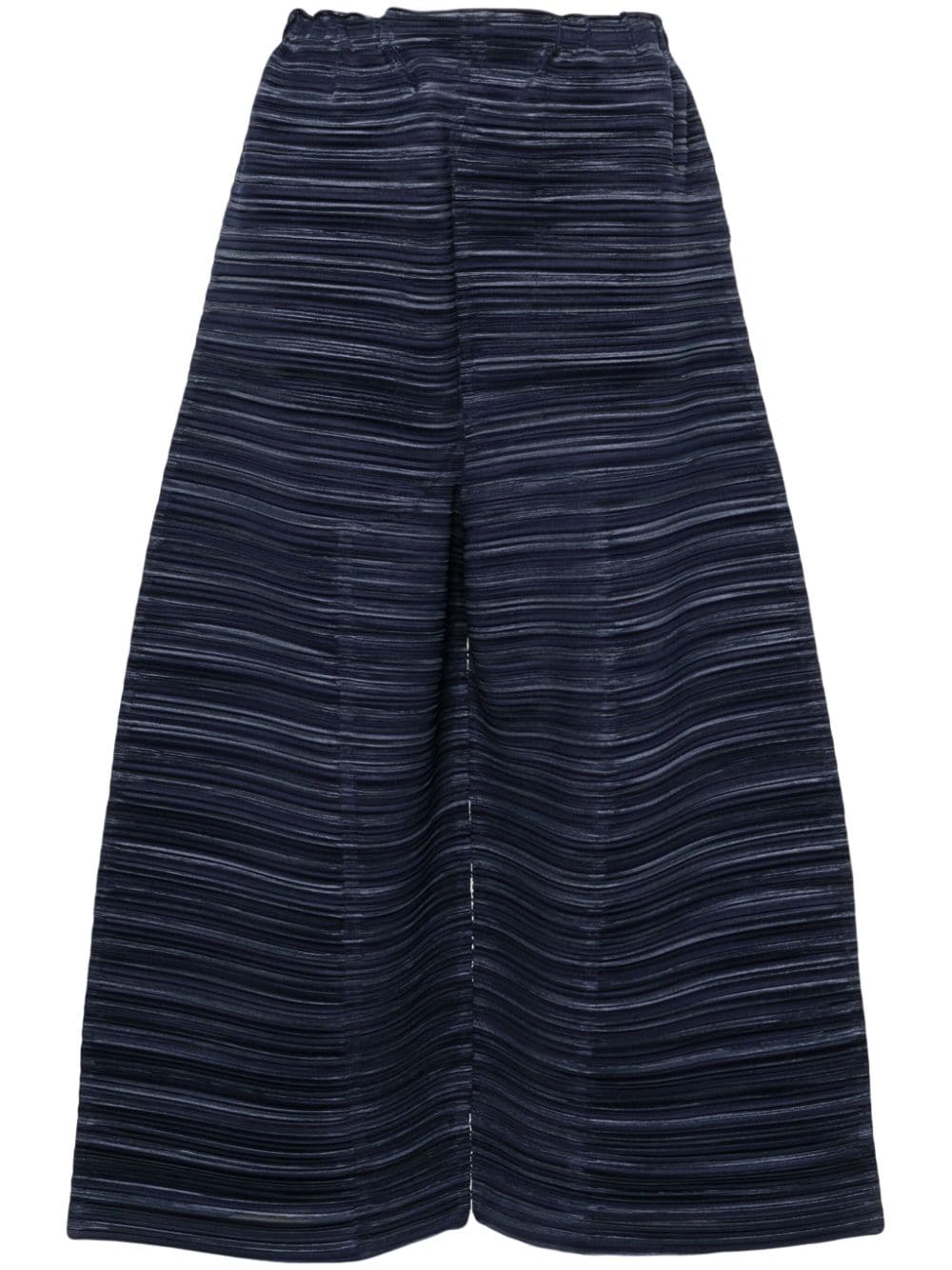 Pleats Please Issey Miyake Sheer Bounce pleated cropped trousers - Blue von Pleats Please Issey Miyake