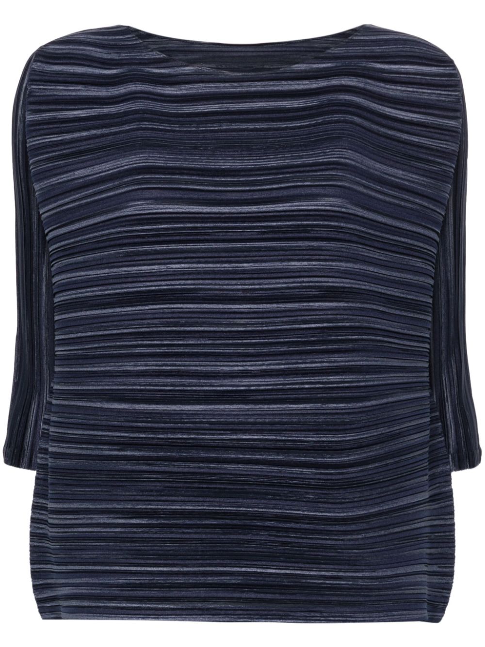 Pleats Please Issey Miyake Sheer Bounce pleated top - Blue von Pleats Please Issey Miyake