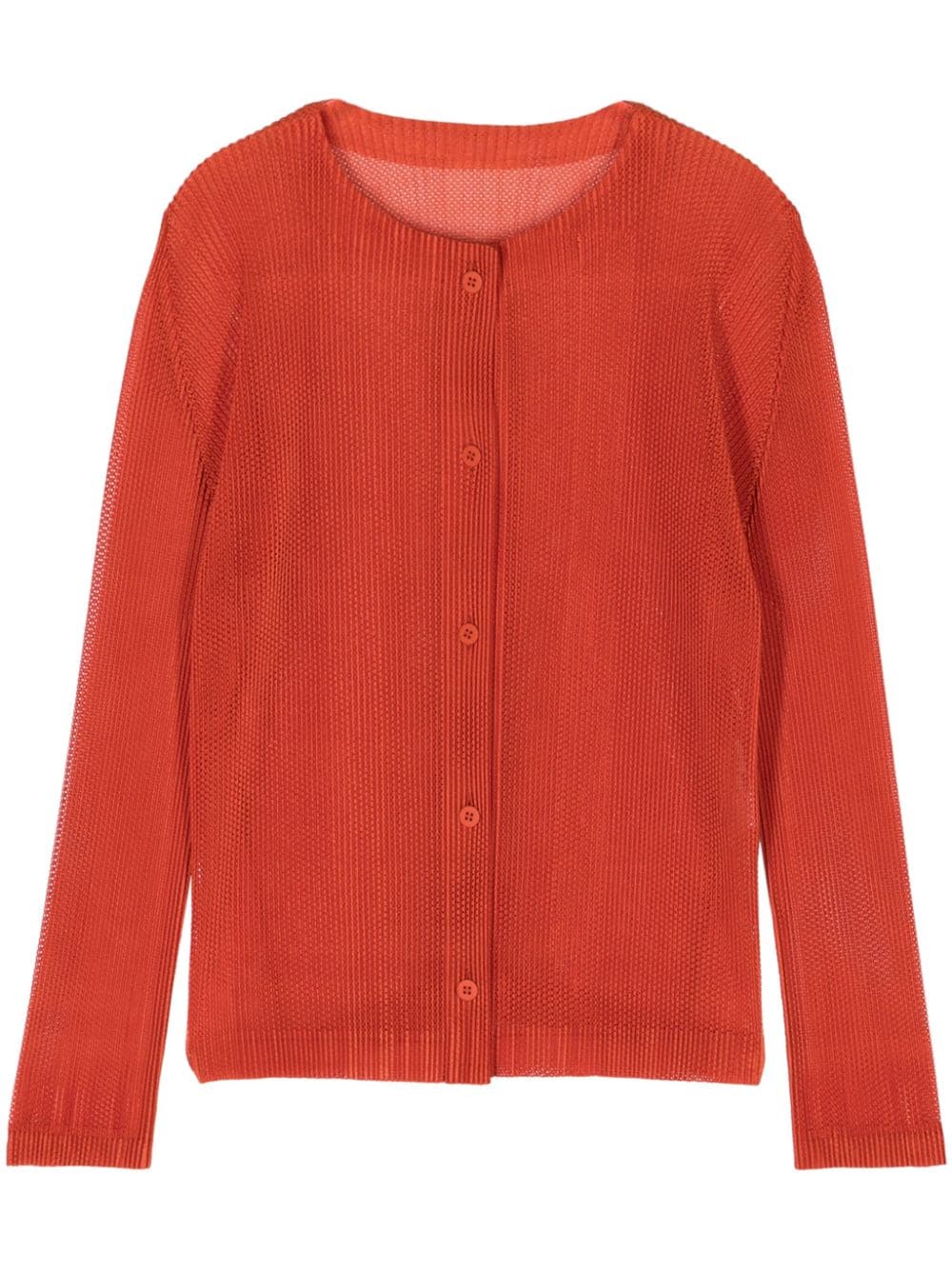 Pleats Please Issey Miyake Tatami July cardigan - Orange von Pleats Please Issey Miyake