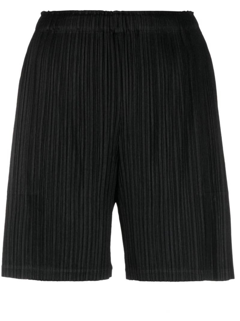 Pleats Please Issey Miyake Thicker Bottoms 1 pleated shorts - Black von Pleats Please Issey Miyake