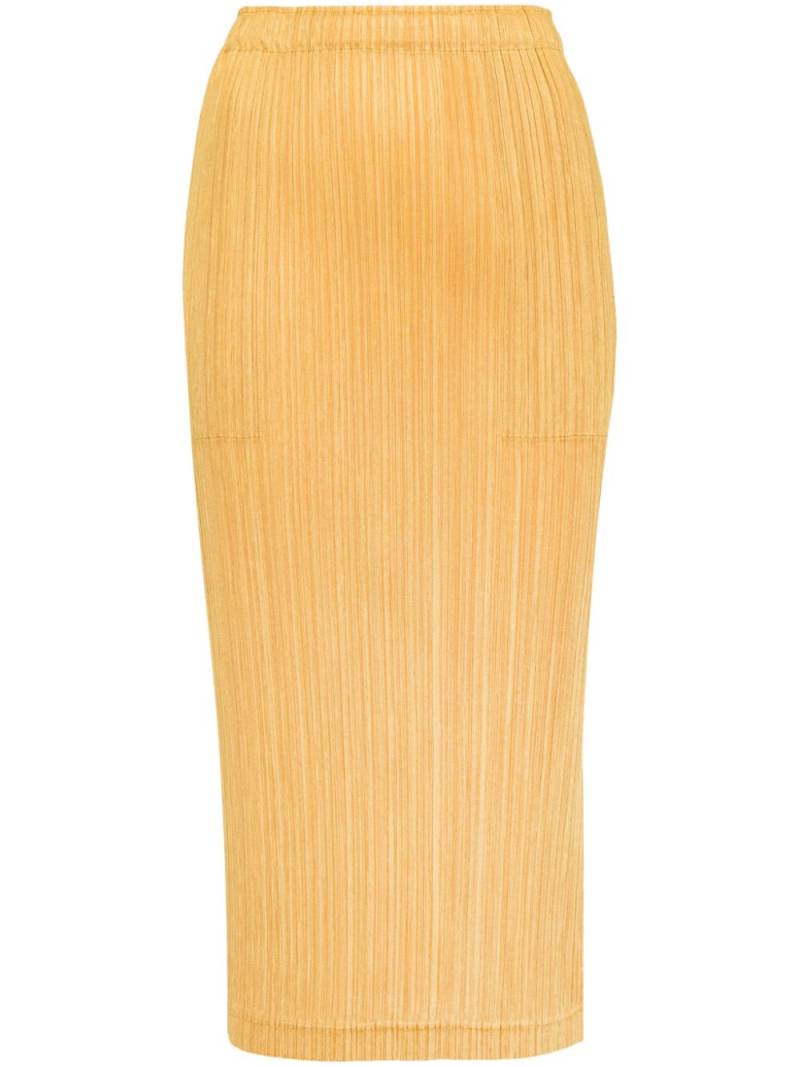 Pleats Please Issey Miyake Thicker Bottoms 1 plissé skirt - Yellow von Pleats Please Issey Miyake