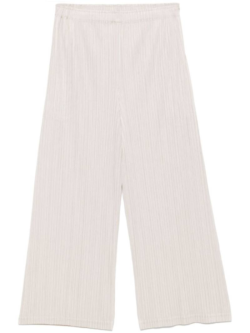 Pleats Please Issey Miyake Thicker Bottoms 1 trousers - Neutrals von Pleats Please Issey Miyake