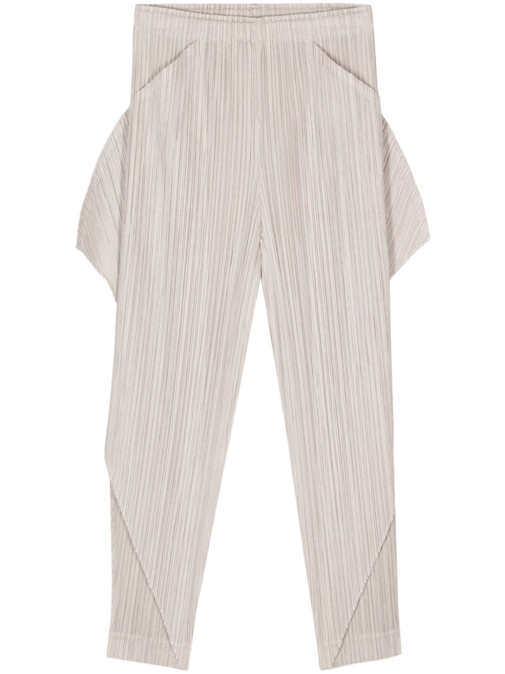 Pleats Please Issey Miyake Thicker Bottoms 1 trousers - Neutrals von Pleats Please Issey Miyake