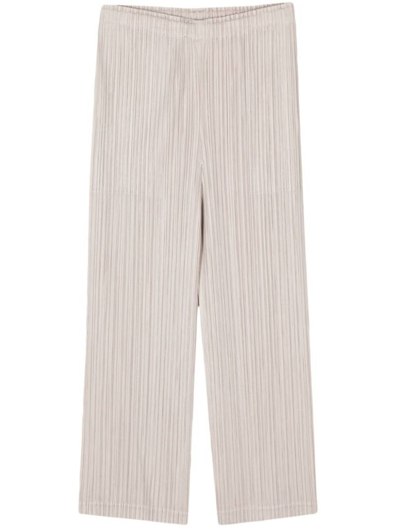 Pleats Please Issey Miyake Thicker Bottoms 1 trousers - Neutrals von Pleats Please Issey Miyake