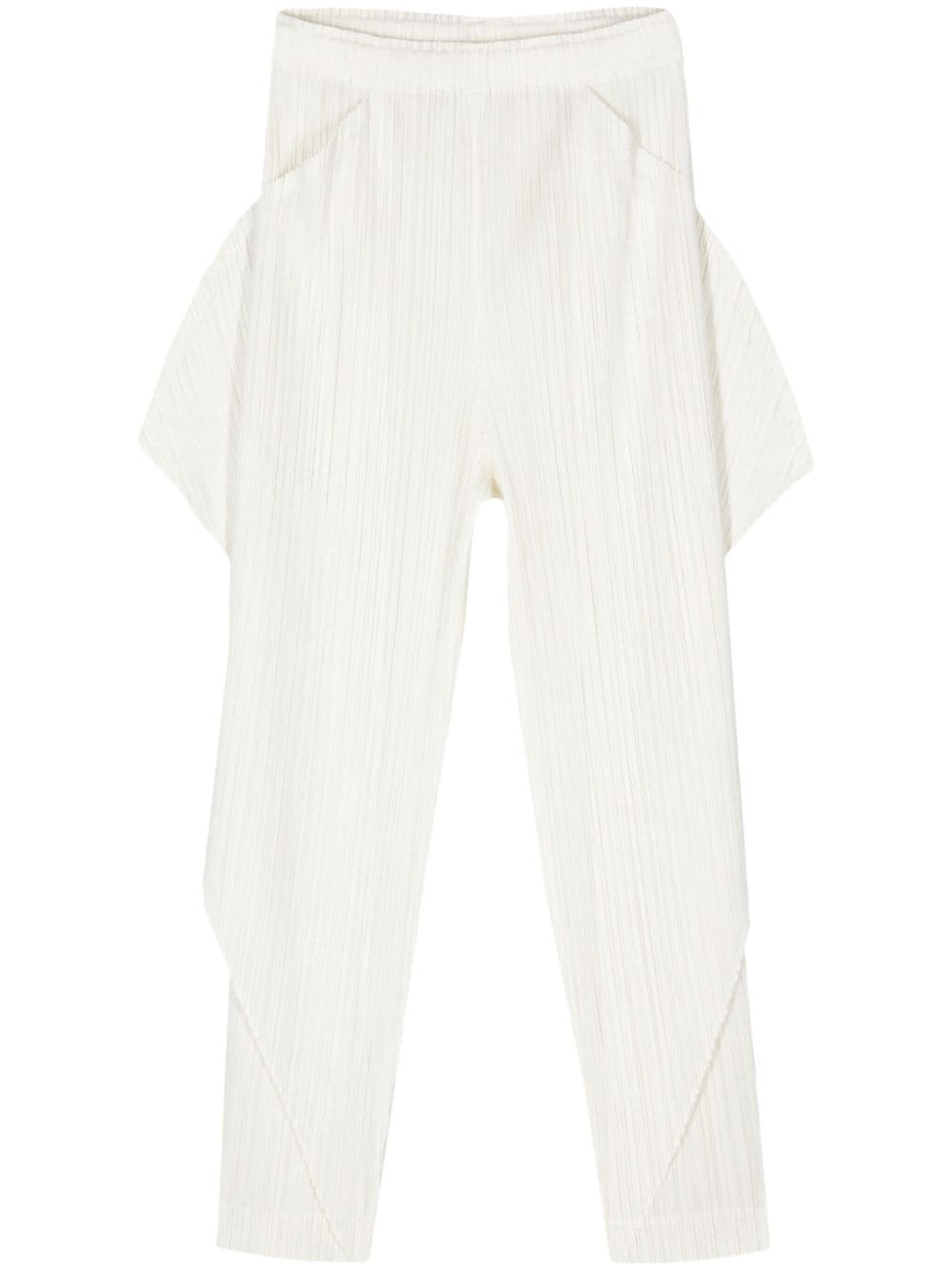 Pleats Please Issey Miyake Thicker Bottoms 1 trousers - White von Pleats Please Issey Miyake