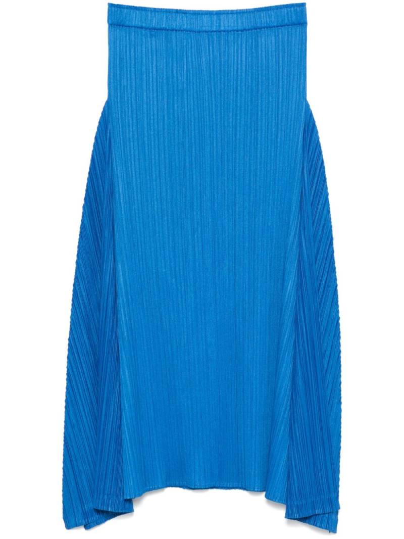 Pleats Please Issey Miyake Thicker Bottoms 2 midi skirt - Blue von Pleats Please Issey Miyake